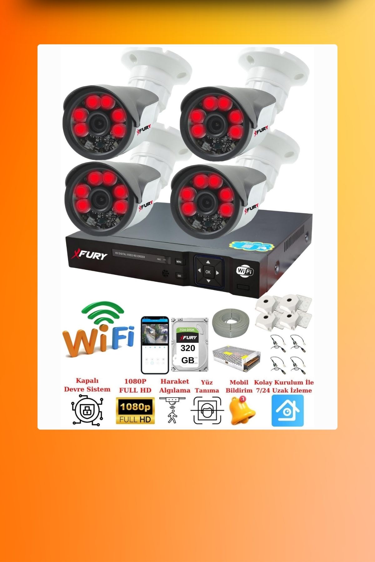 FURY 5500 4 KAMERALI SET