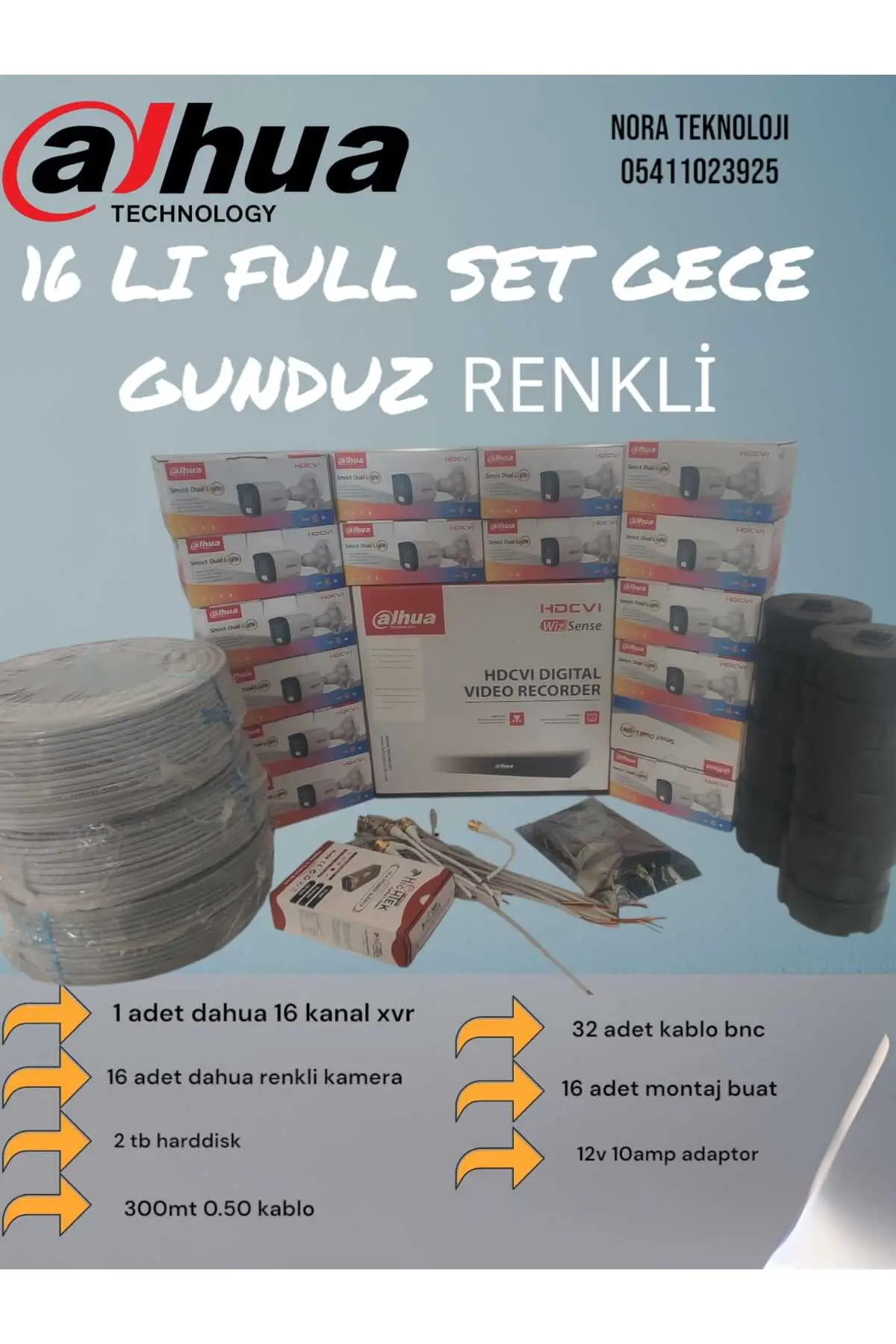 16 lu gece gündüz renkli full set