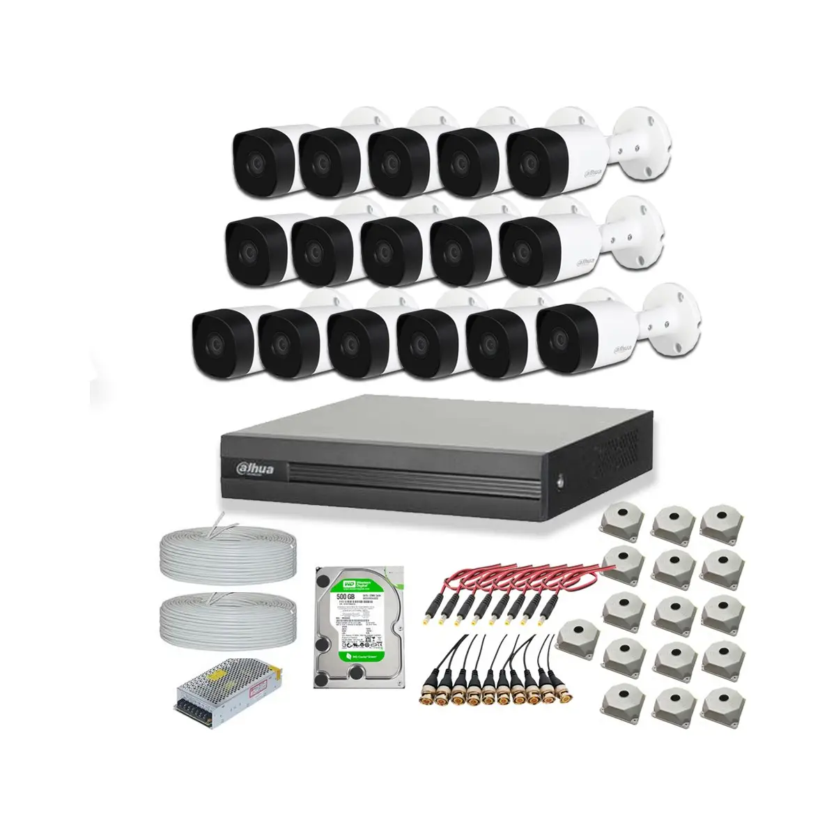 2mp 16 Kameralı Dış Ortam Ahd Hd-Cvı Full Kamera Seti