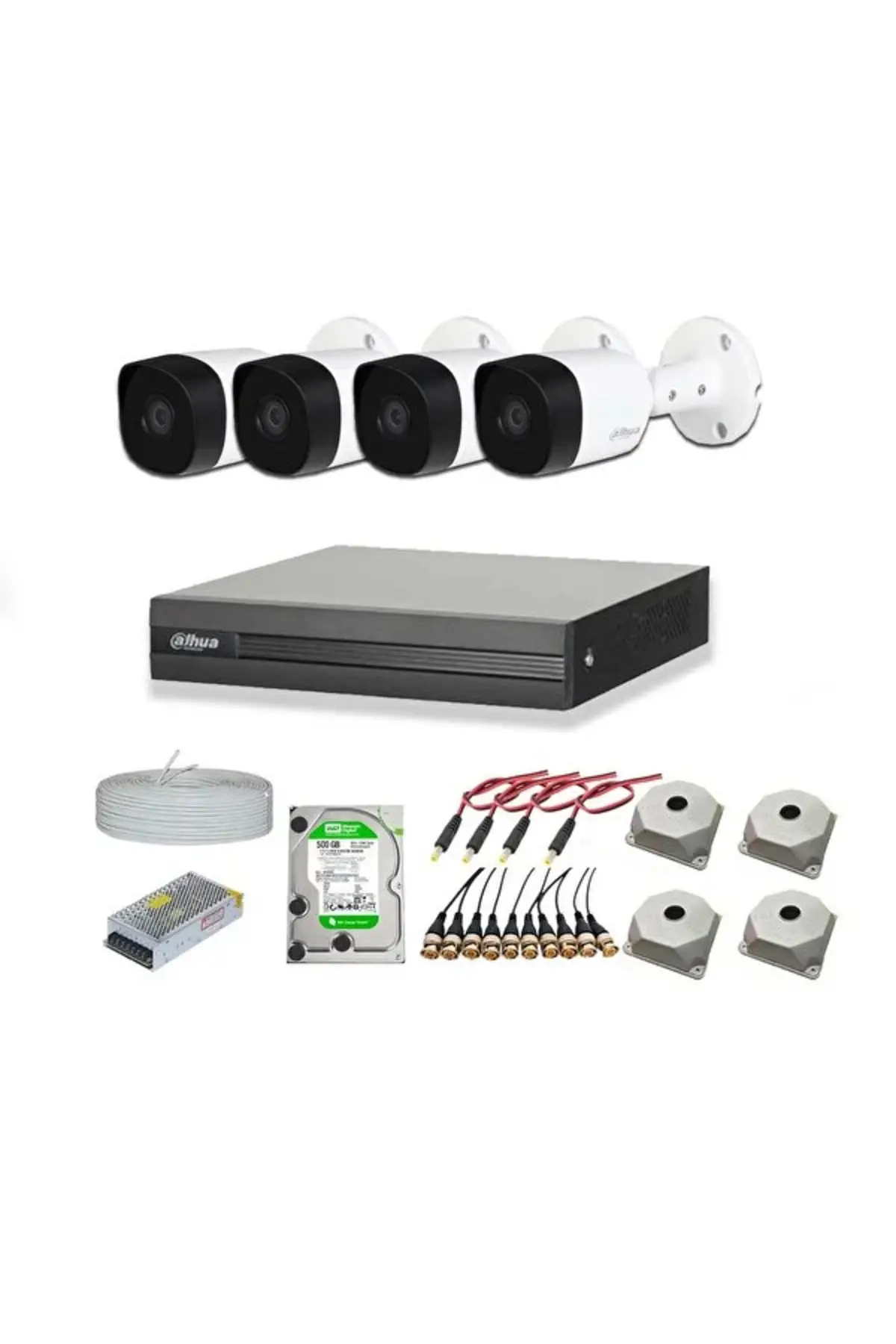 2mp 4 Kameralı Dış Ortam Ahd Hd-cvi Full Kamera Seti 1tb Disk