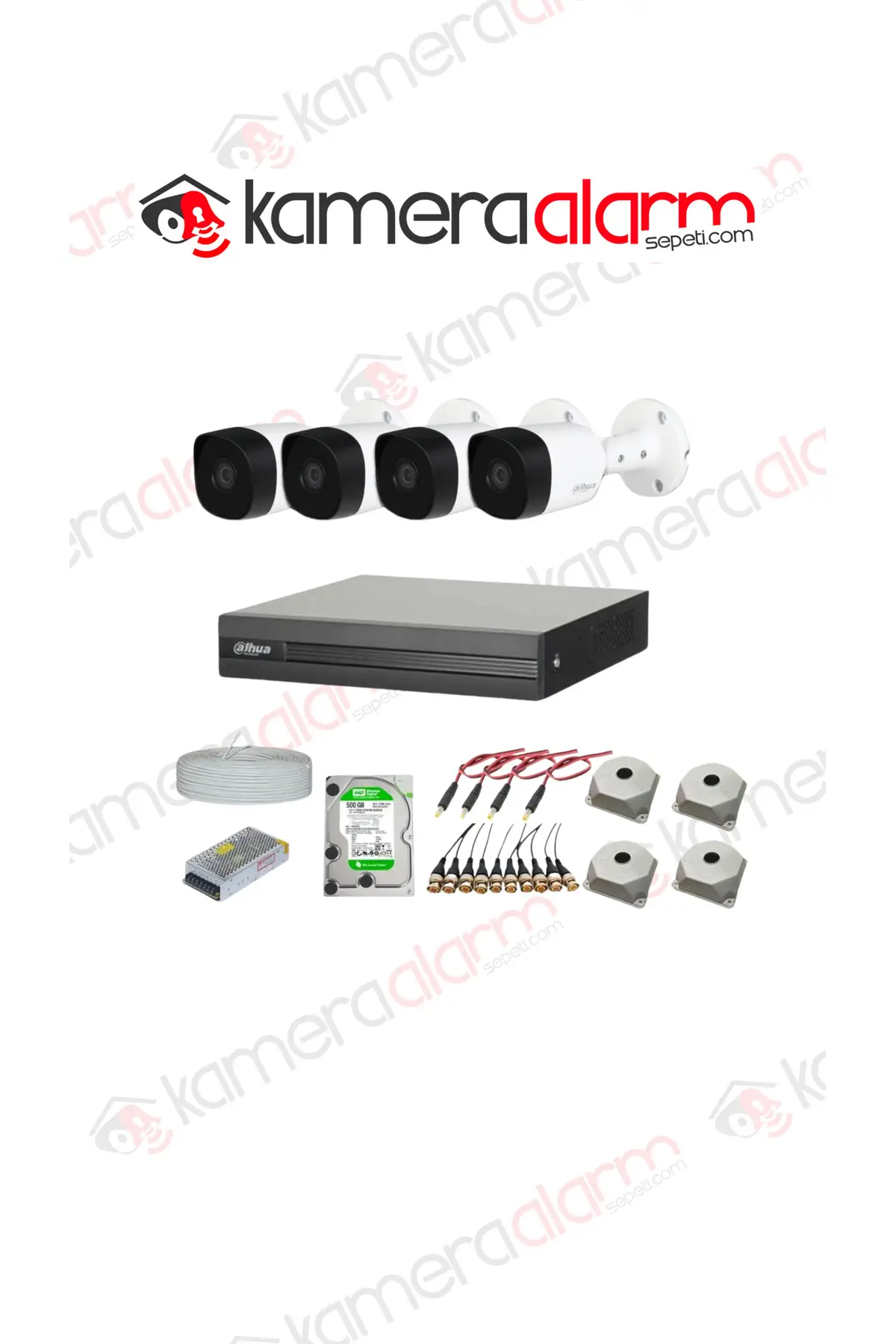 2mp 4 Kameralı Dış Ortam Ahd Hd-cvı Full Kamera Seti 2tb Disk