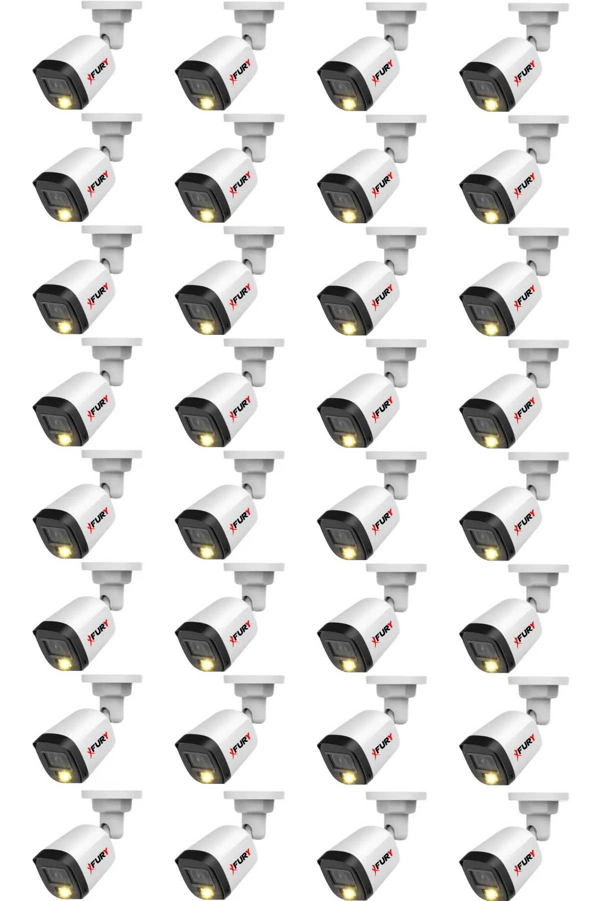 32 Adet 5MP Lens 1080P Full HD AHD 1 Led Gece Görüşlü Renkli Su Geçirmez Güvenlik Kamera