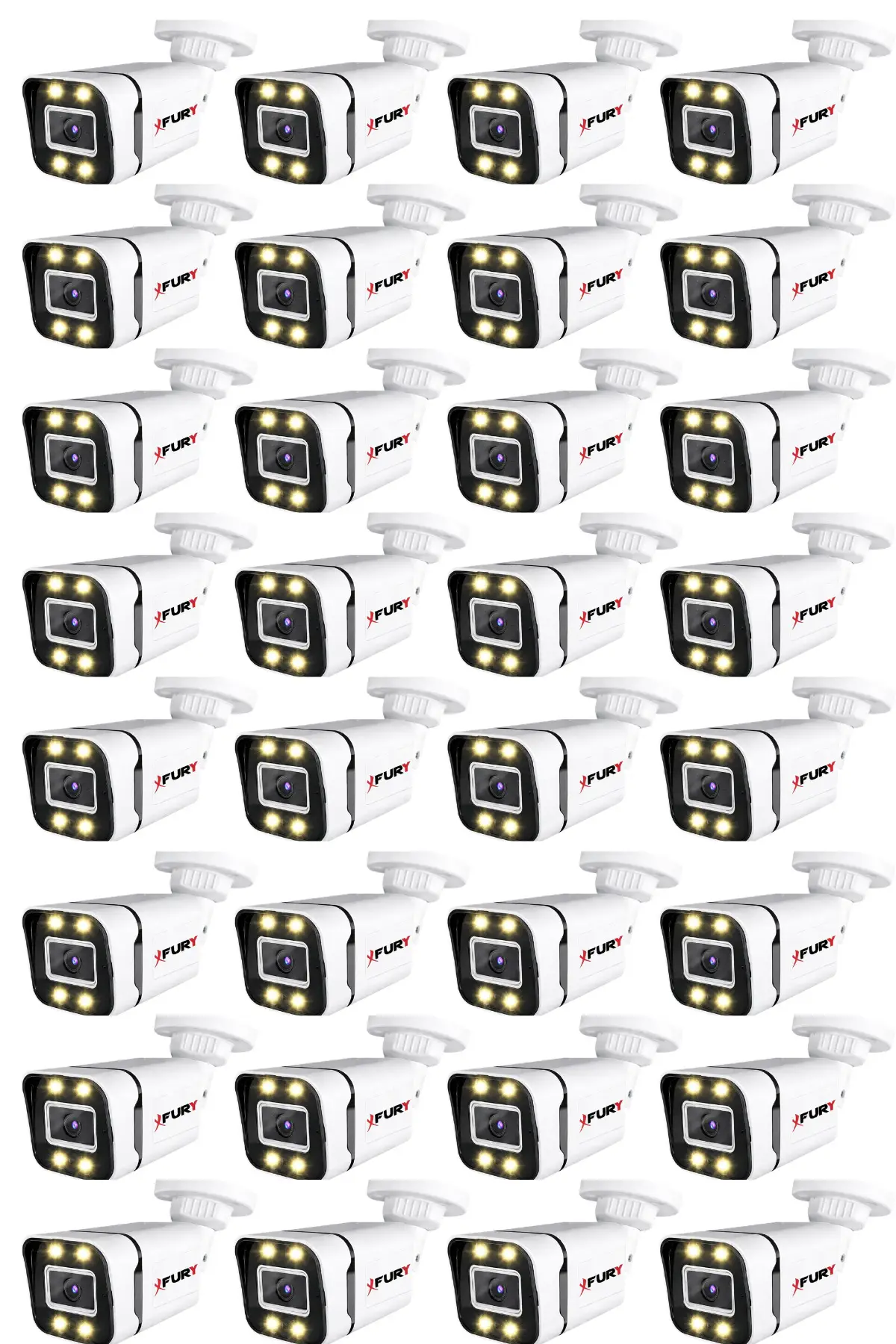 32 Adet 5MP Lens 1080P Full HD AHD 4 Led Gece Görüşlü Renkli Su Geçirmez Güvenlik Kamera