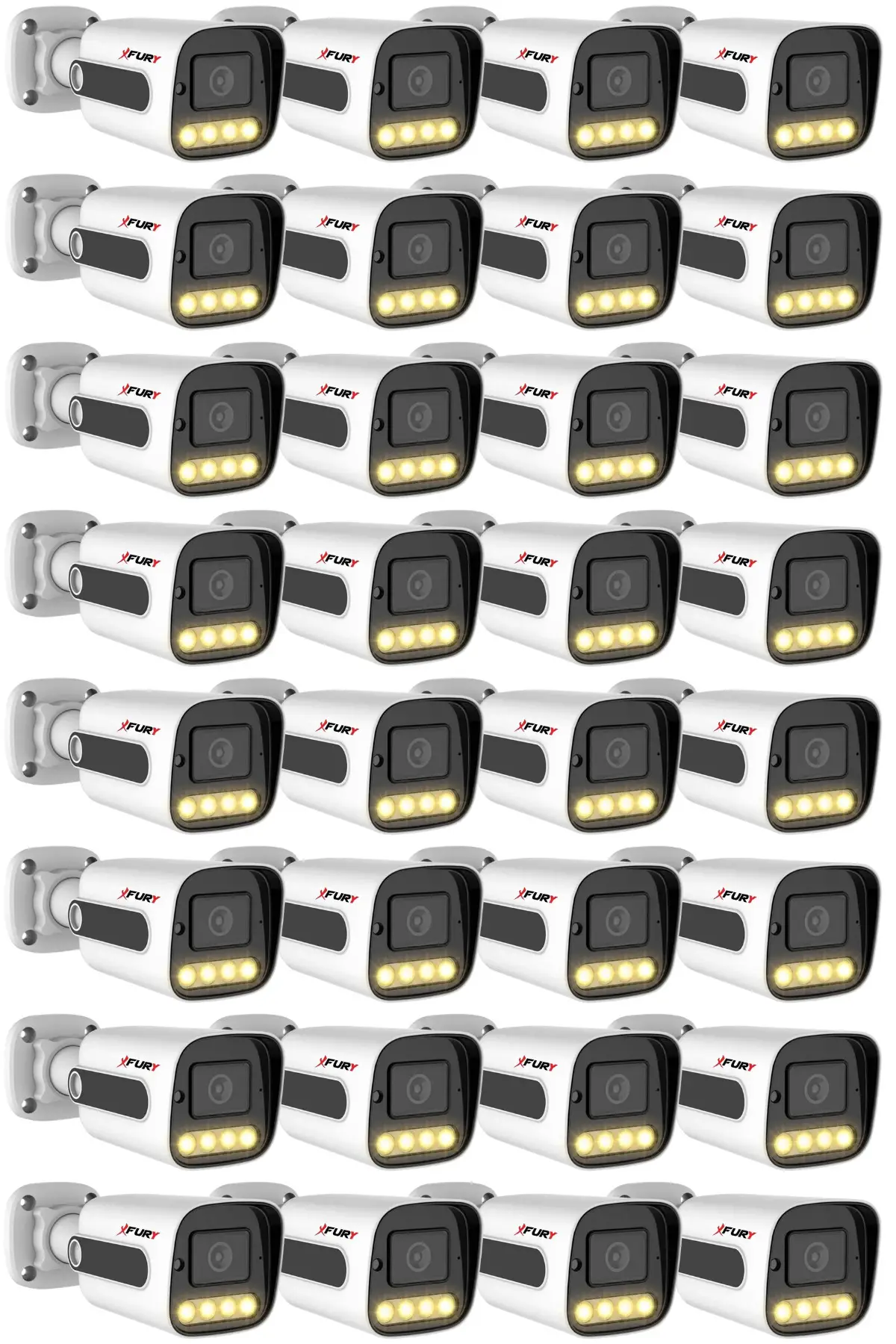 32 Adet 5MP Lens 1080P Full HD AHD 4 Led Gece Görüşlü Renkli Su Geçirmez Güvenlik Kamera