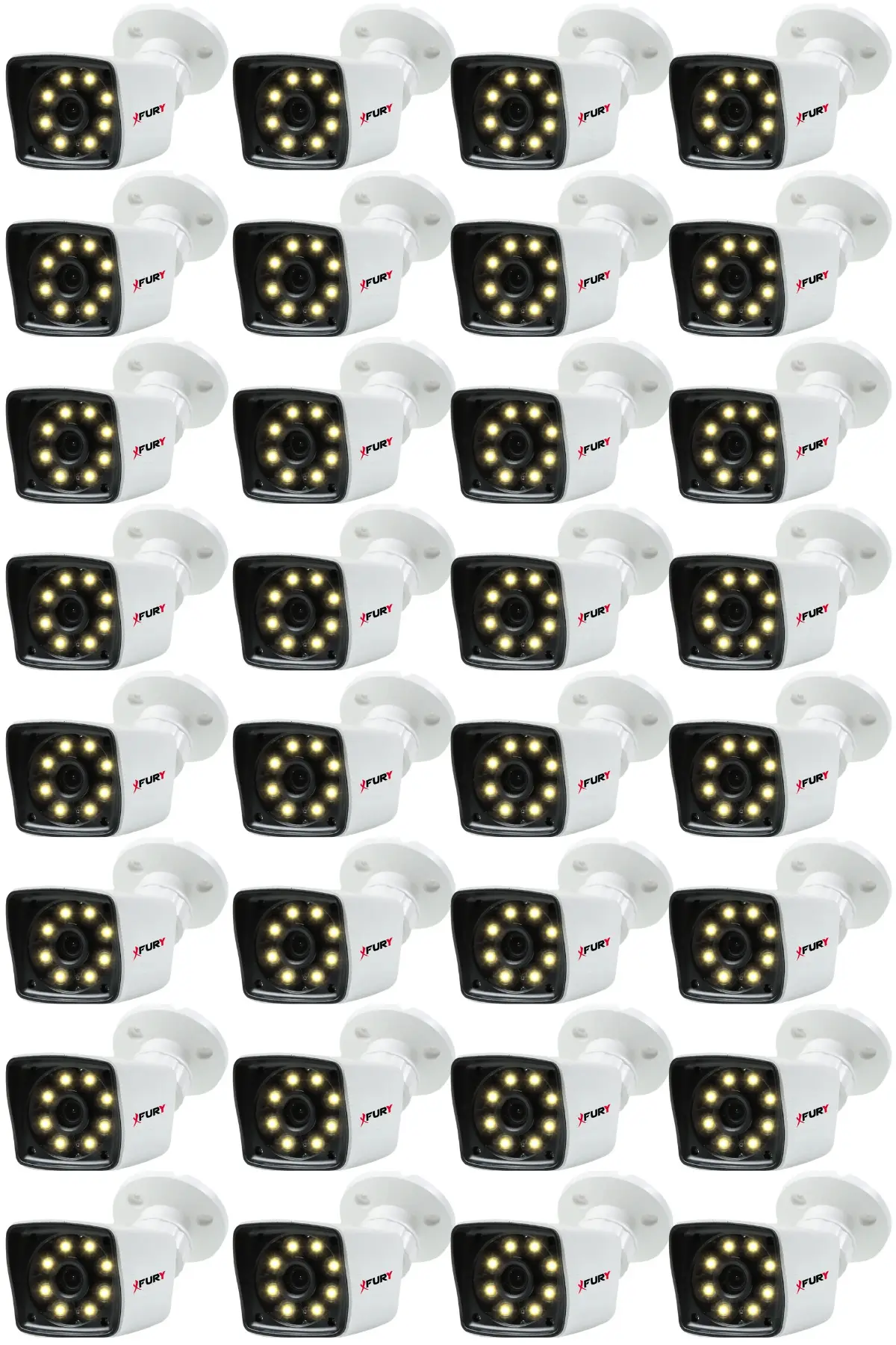 32 Adet 5MP Lens 1080P Full HD AHD 8 Led Gece Görüşlü Renkli Su Geçirmez Güvenlik Kamera