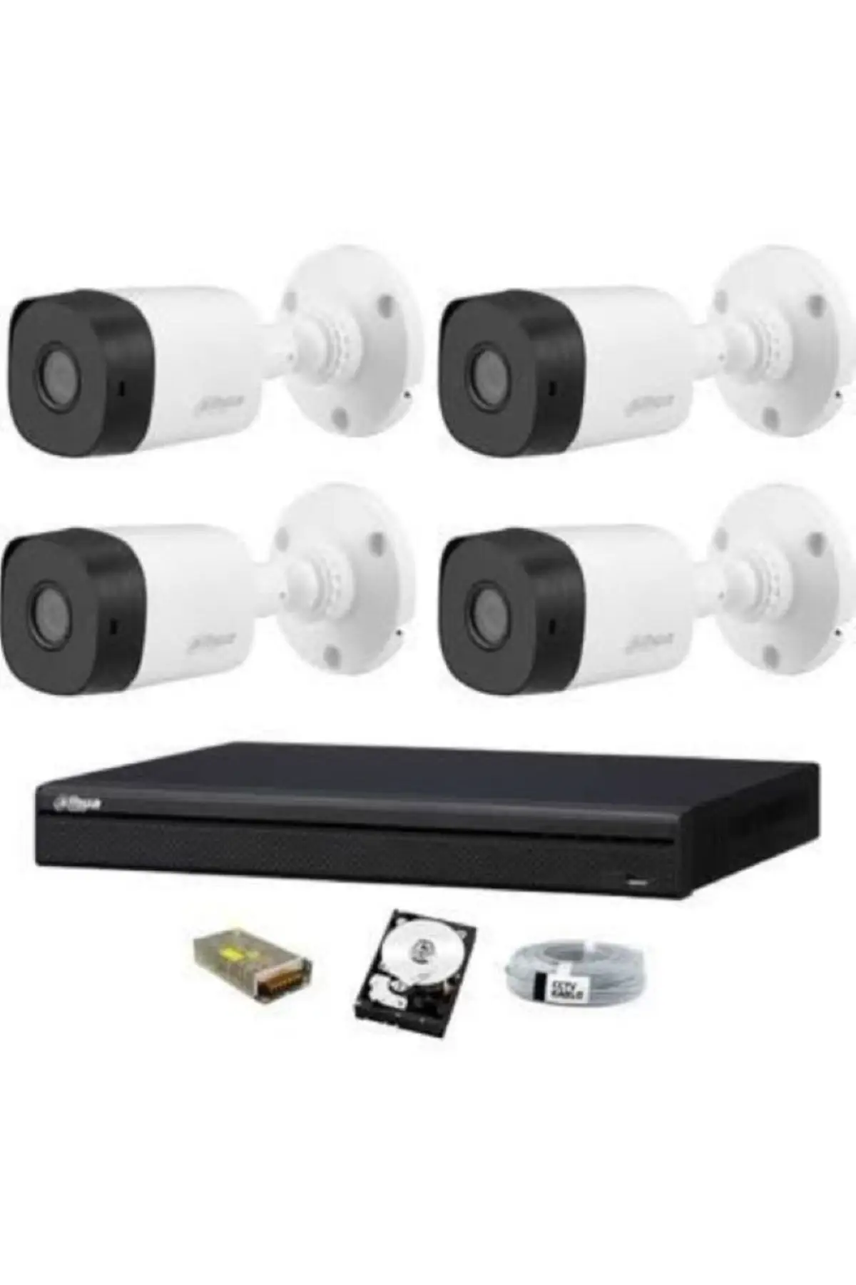 4 KAMERALI GÜVENLİK KAMERA FULL SET
