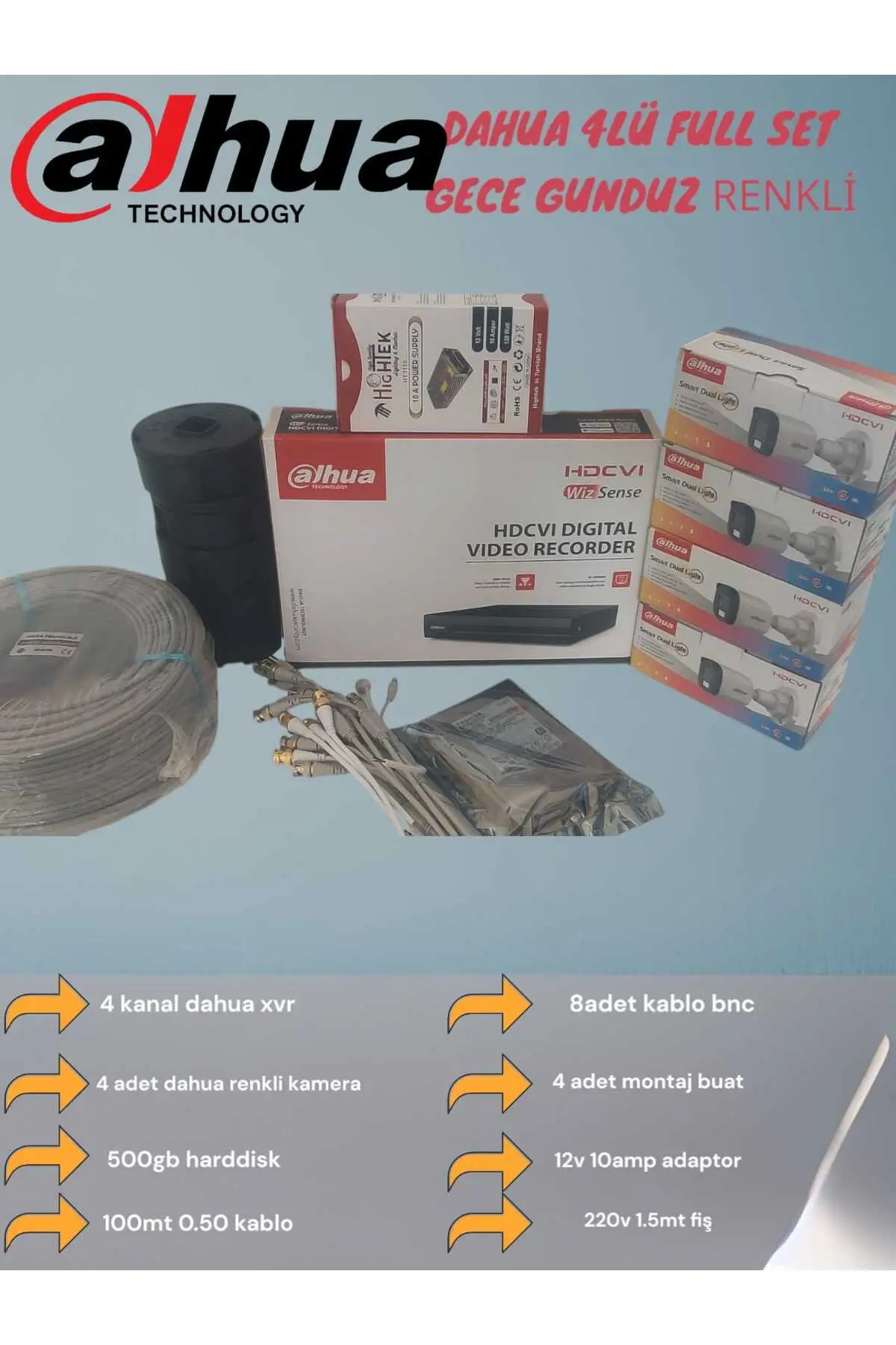 4 LÜ RENKLİ FULL SET