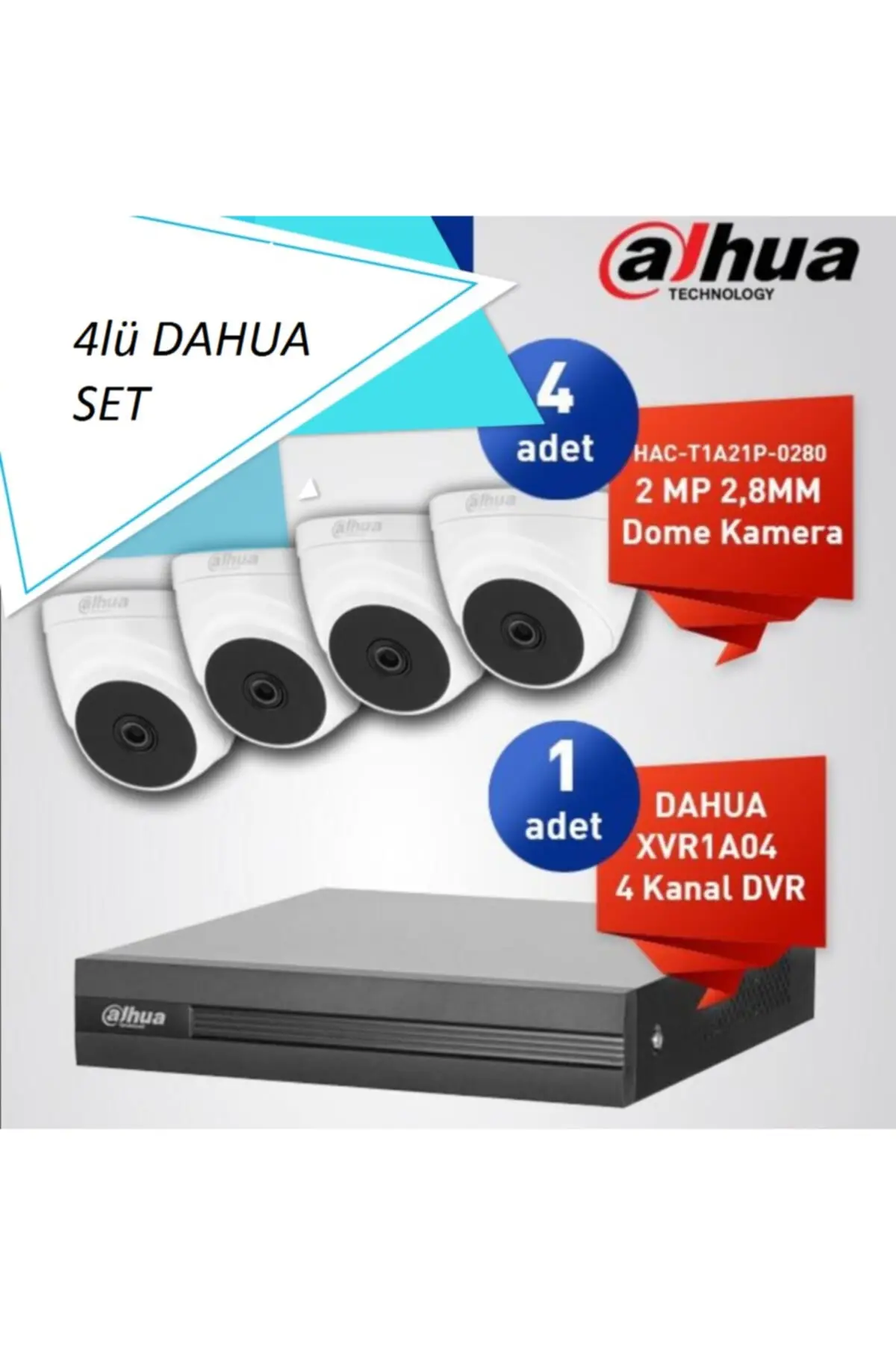 4 Lü Set 2mp 4in1 Kameralar