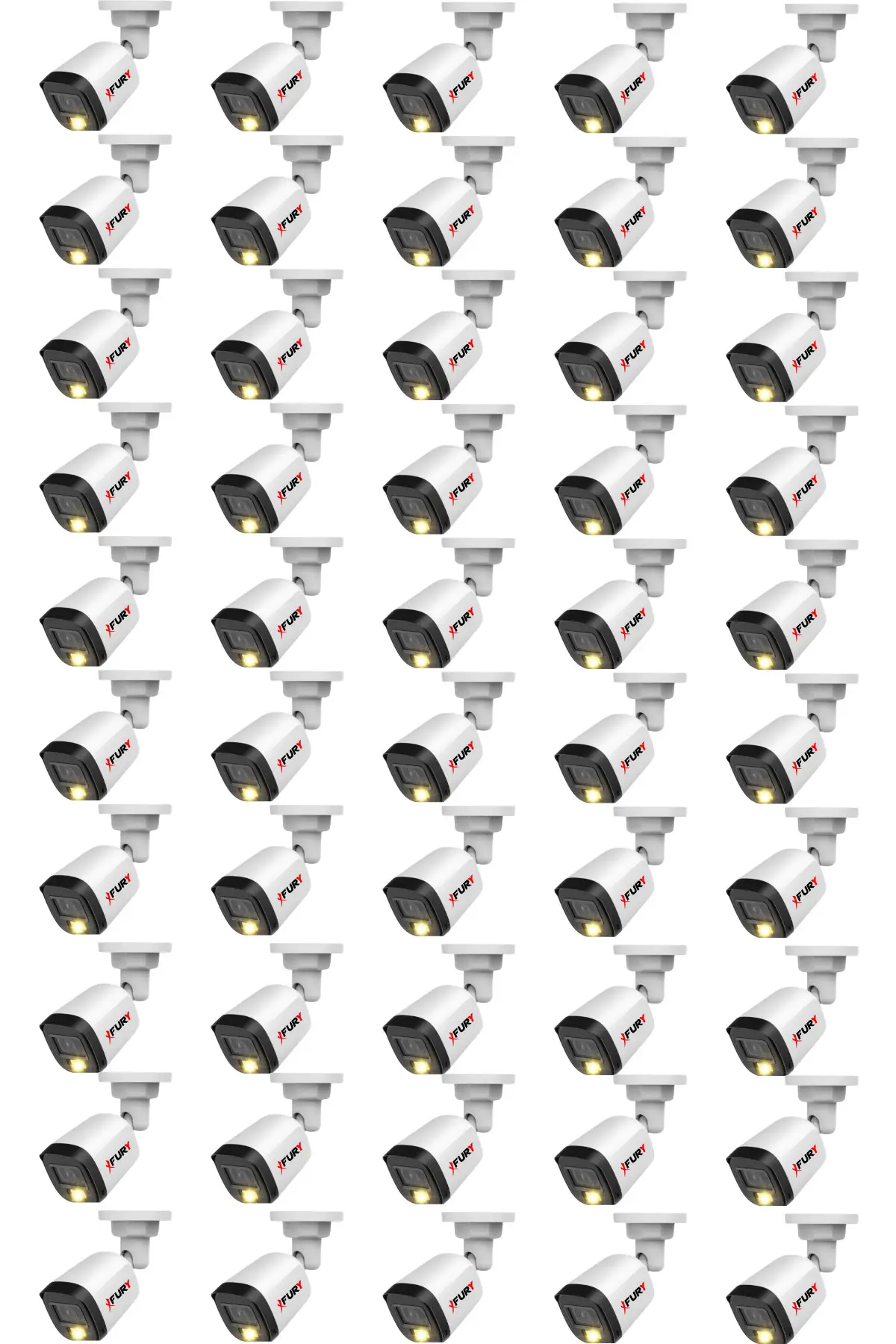 50 Adet 5MP Lens 1080P Full HD AHD 1 Led Gece Görüşlü Renkli Su Geçirmez Güvenlik Kamera