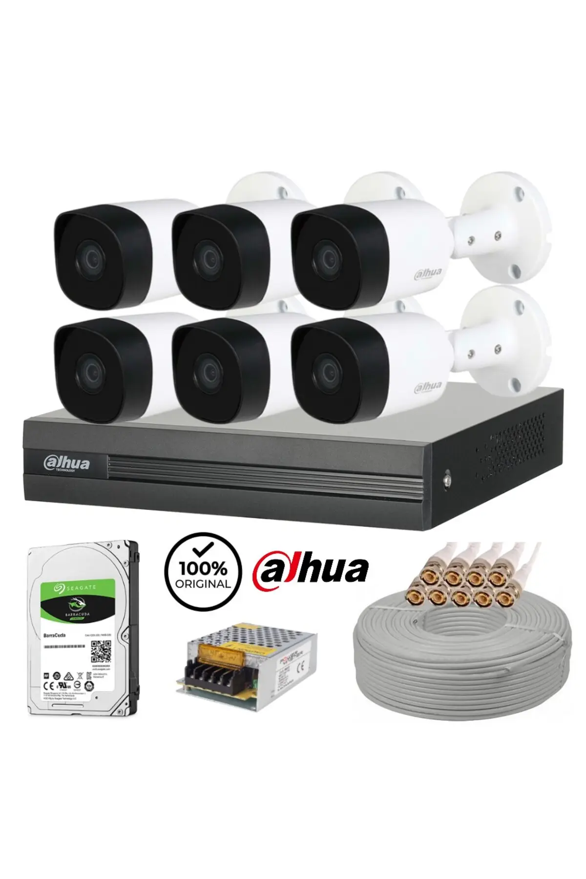 6'lı HD Kamera Sistemi - 1 TB HDD