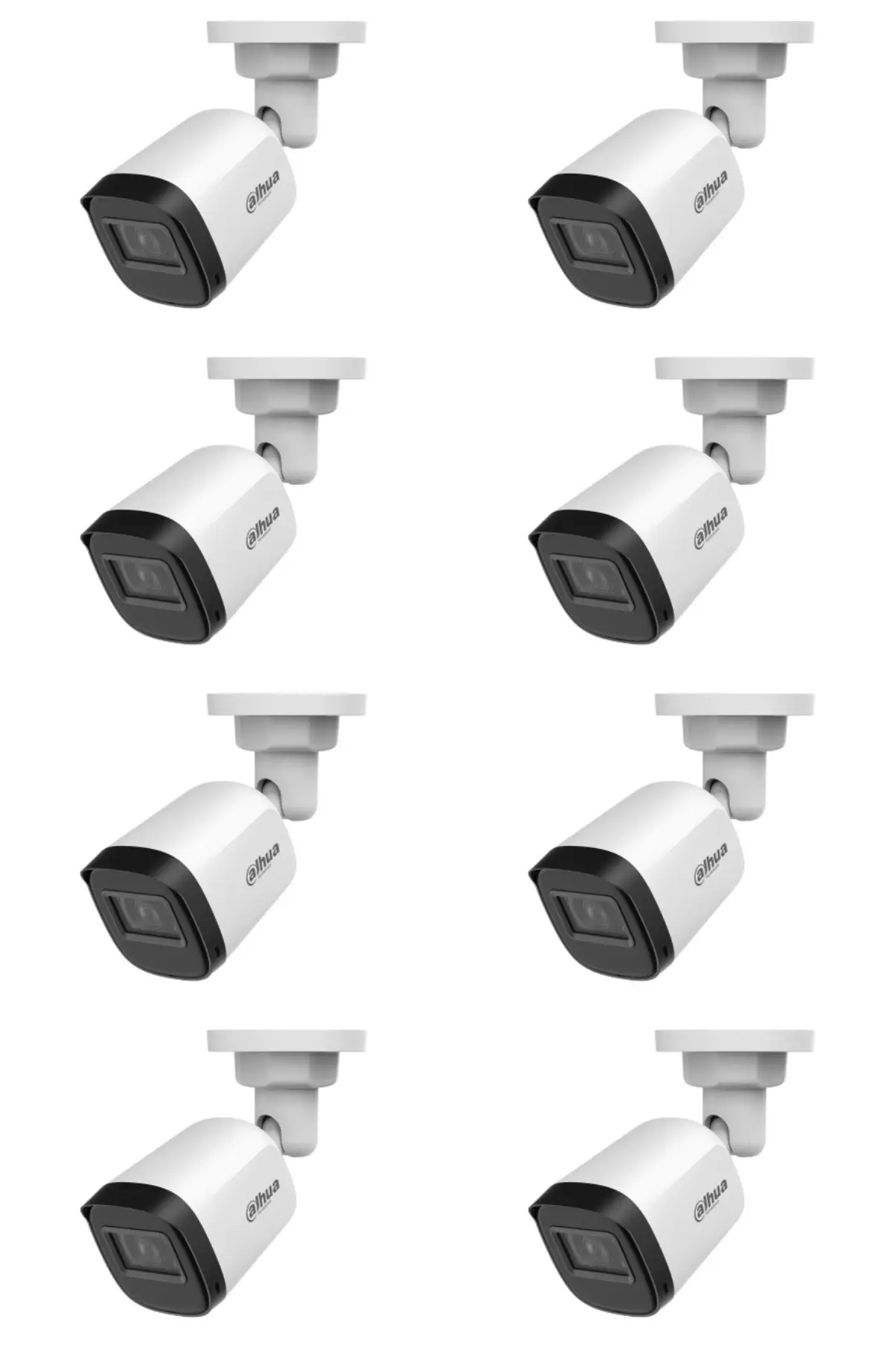 8 Adet 3.6 MP Lens 1080P Full HD AHD Gece Görüşlü Su Geçirmez Güvenlik Kamera