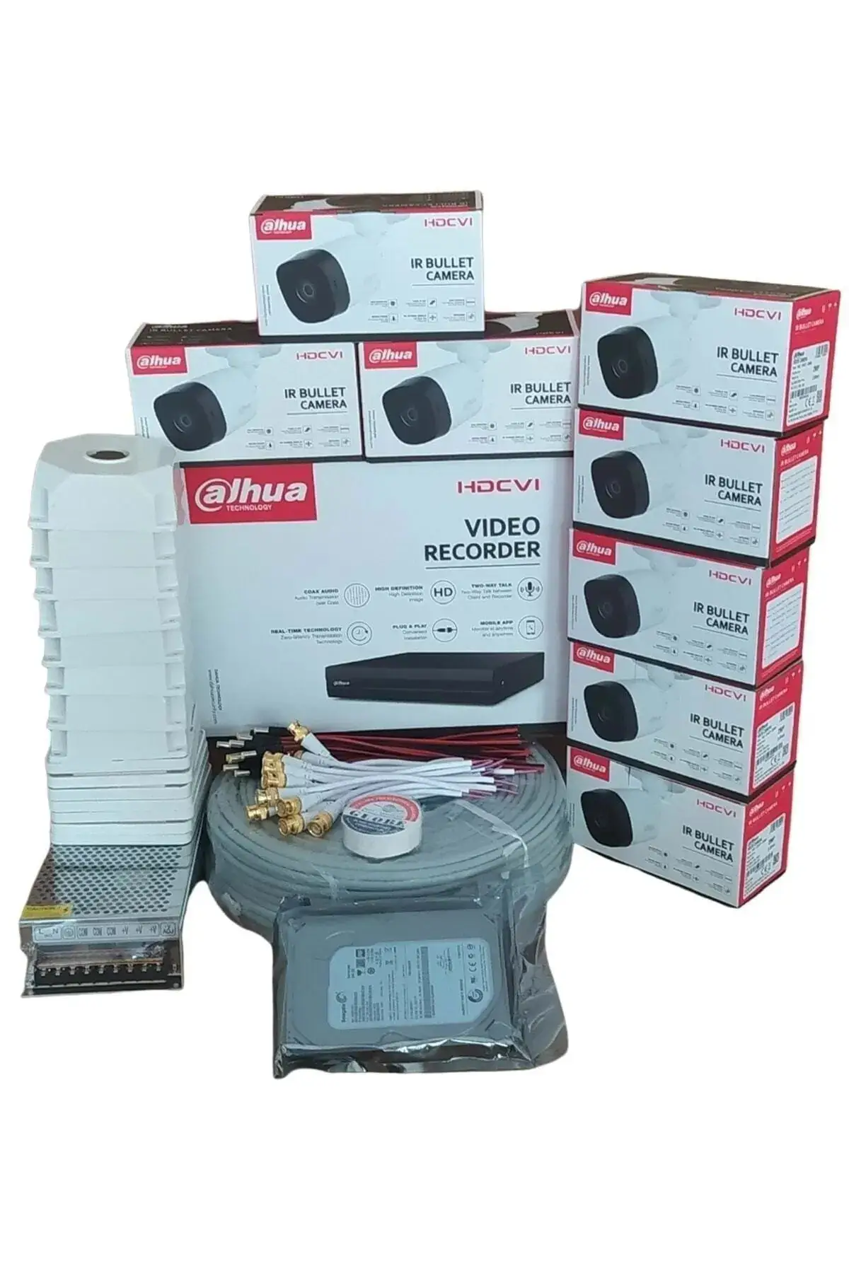8 Kanal 8 Kamera Güvenlik Kamera Seti (HDD Dahil Değildir)