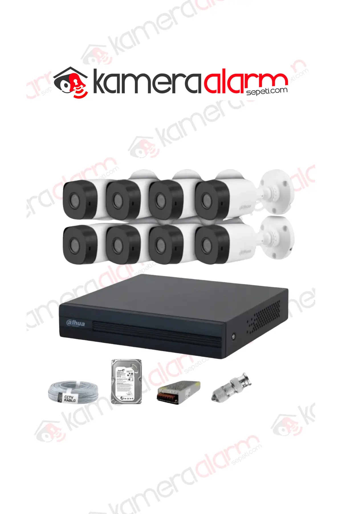 8li dahua ahd kamera seti 2mp