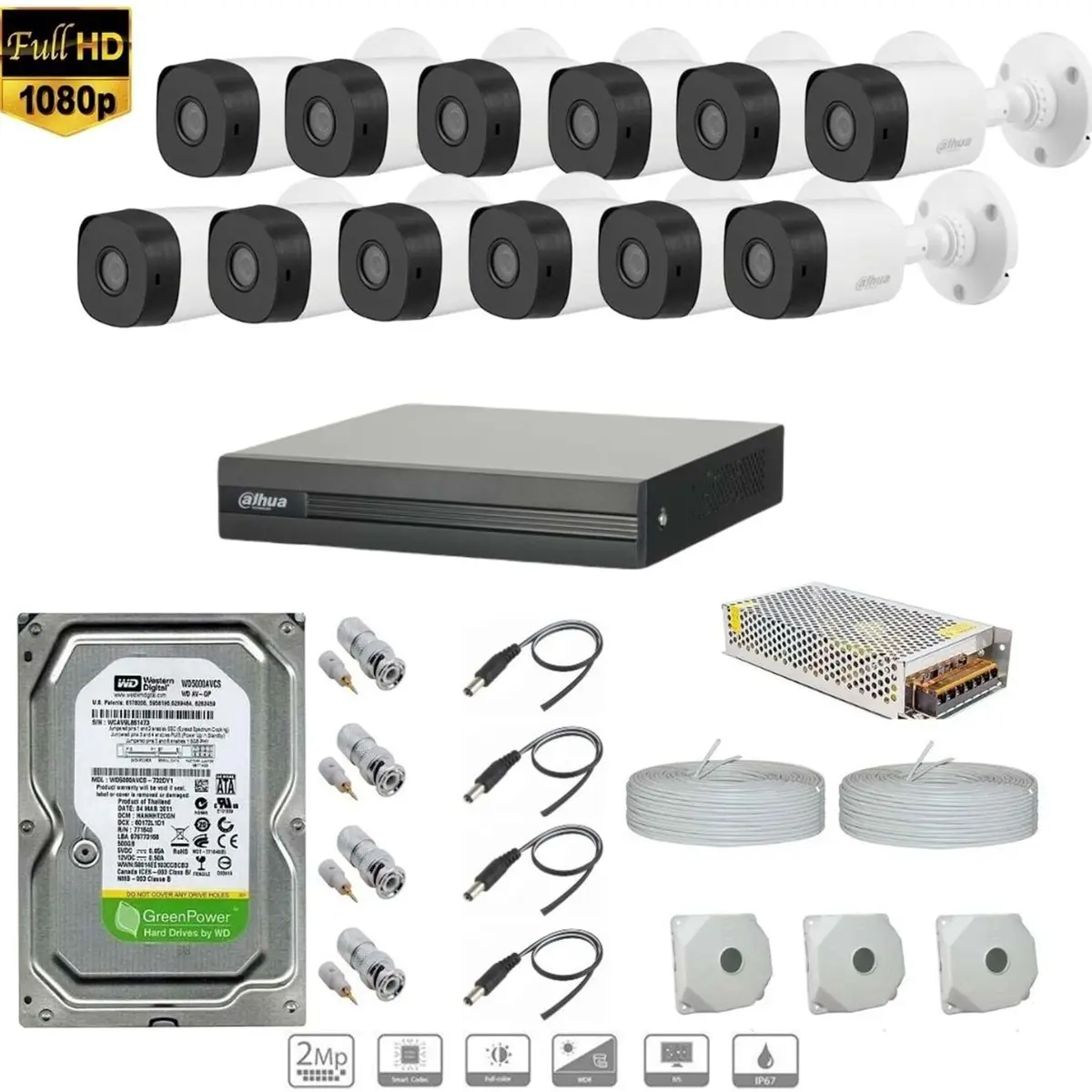 Full Hd 12 Kameralı Set