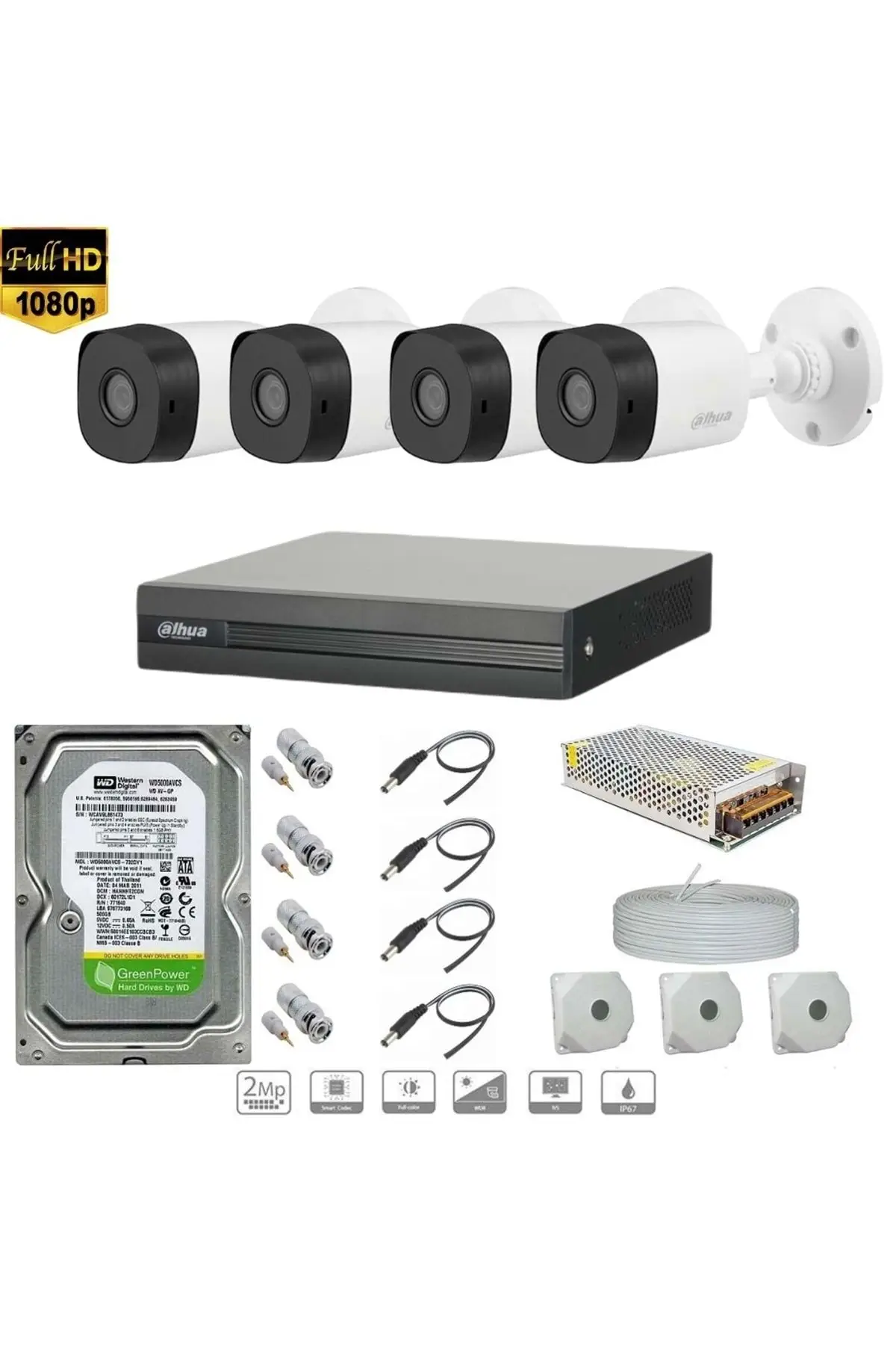 Full Hd 4 Kameralı Set