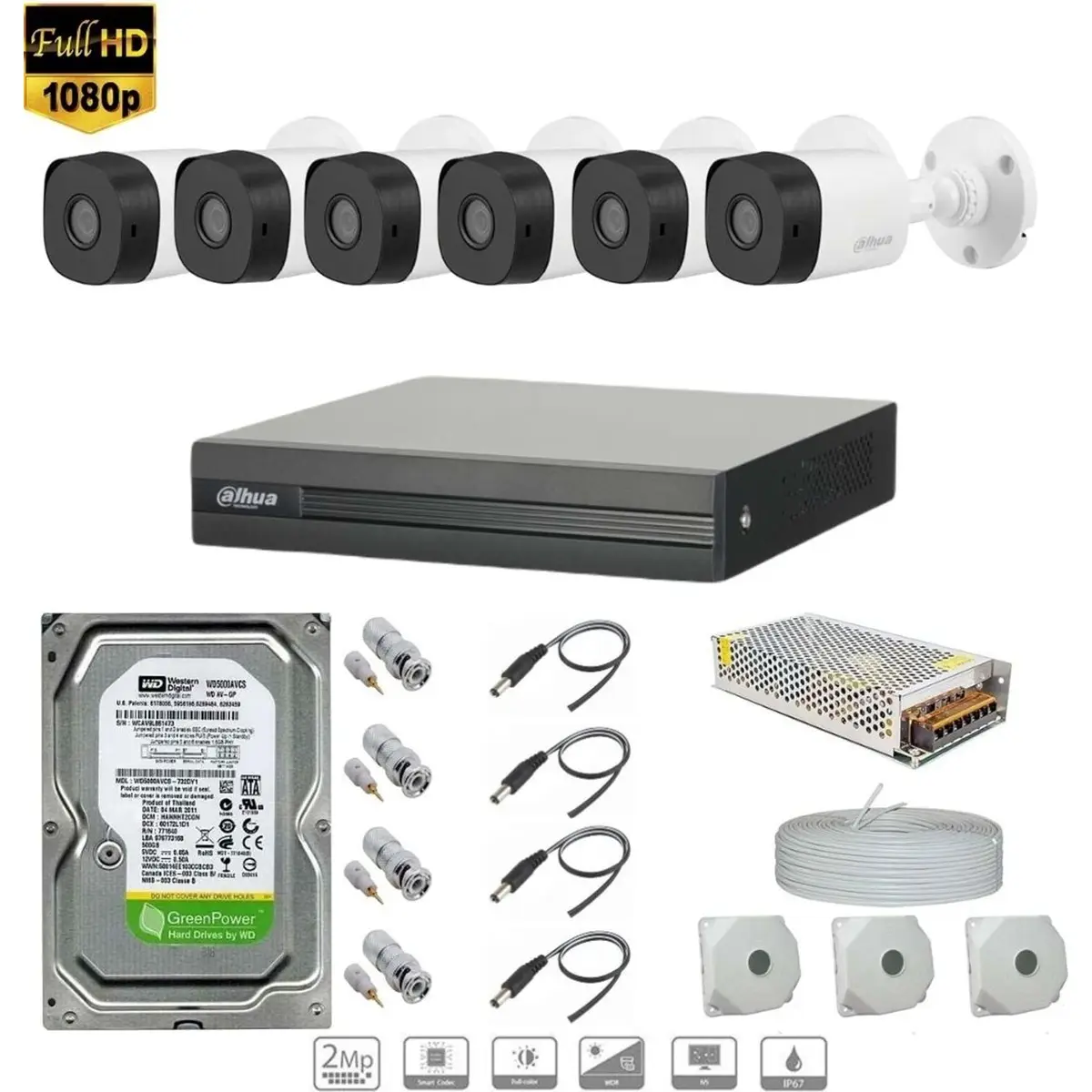 Full Hd 6 Kameralı Set