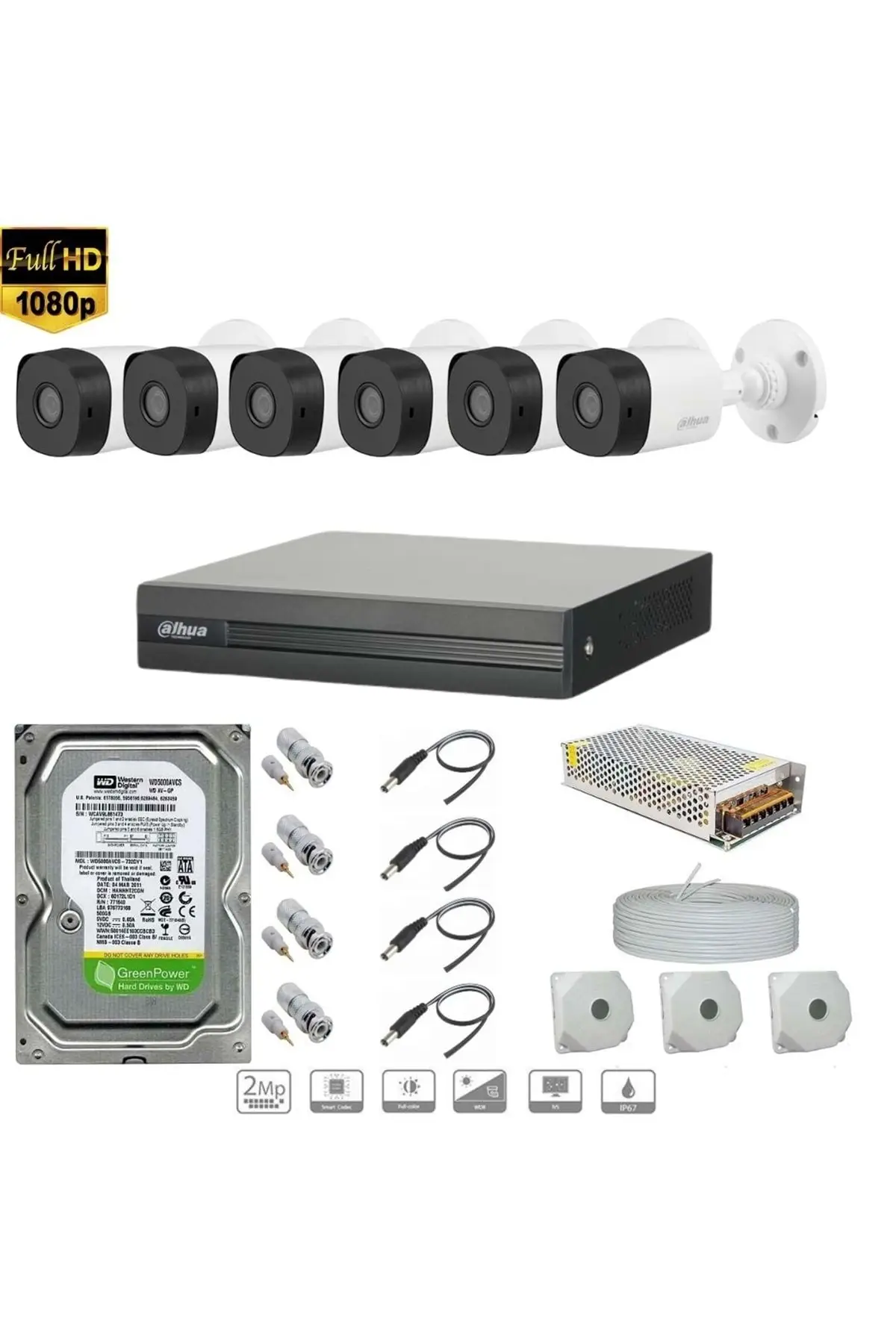 Full Hd 6 Kameralı Set