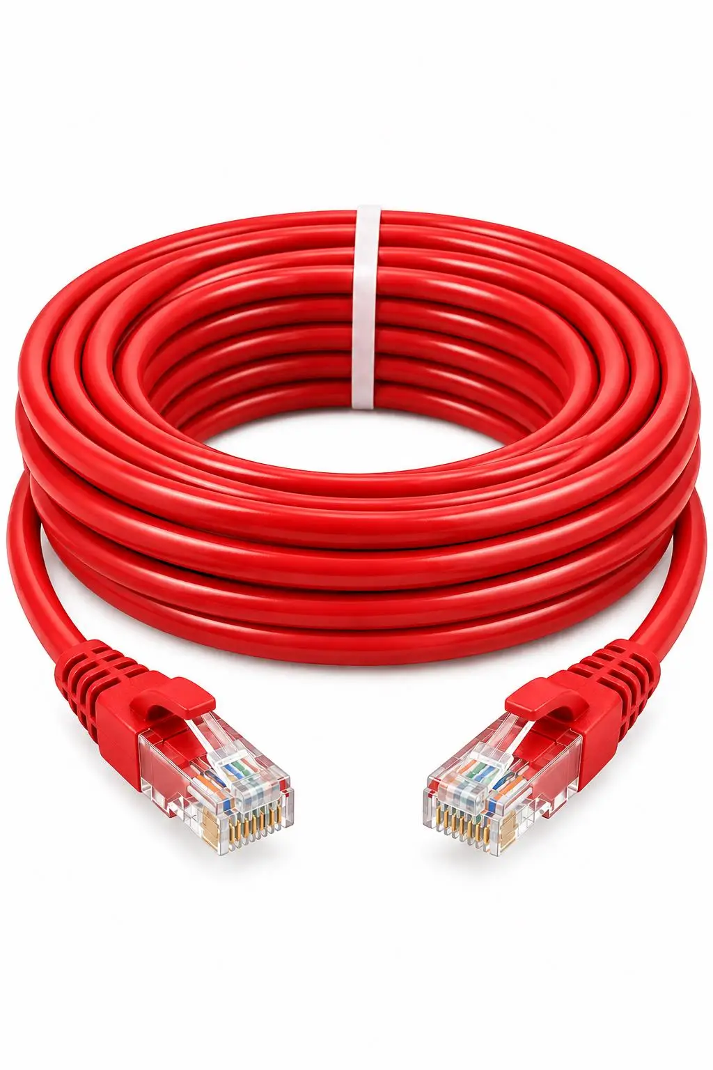 FURY CAT6 KIRMIZI Ethernet Kablosu 5 Metre RJ45 LAN İnternet Modem Router Bilgisayar Kablosu