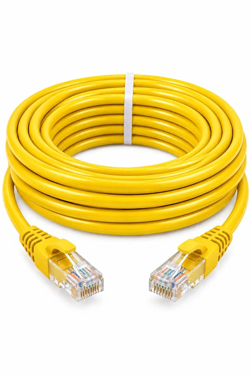 FURY CAT6 SARI Ethernet Kablosu 2 Metre RJ45 LAN İnternet Modem Router Bilgisayar Kablosu