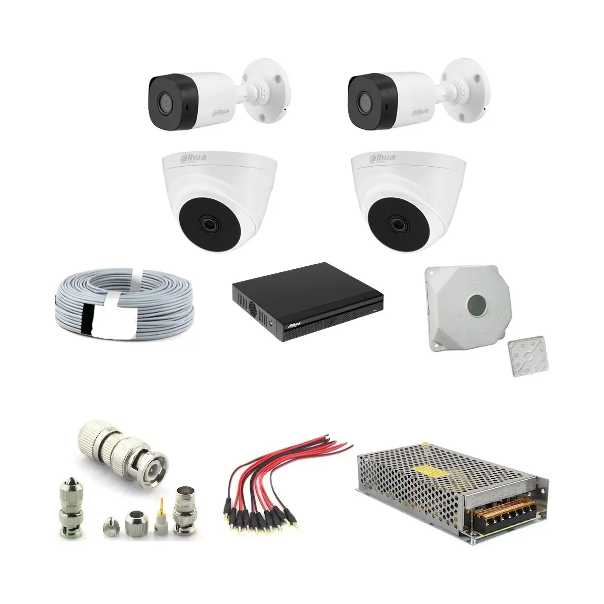 Kamera 2mp 1080P 4 Adet Fullhd Güvenlik Kamera Seti