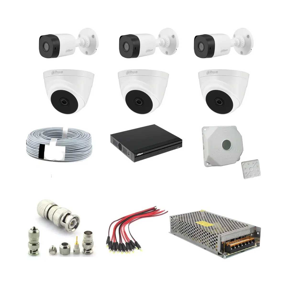 Kamera 2mp 1080P 6 Adet Fullhd Güvenlik Kamera Seti