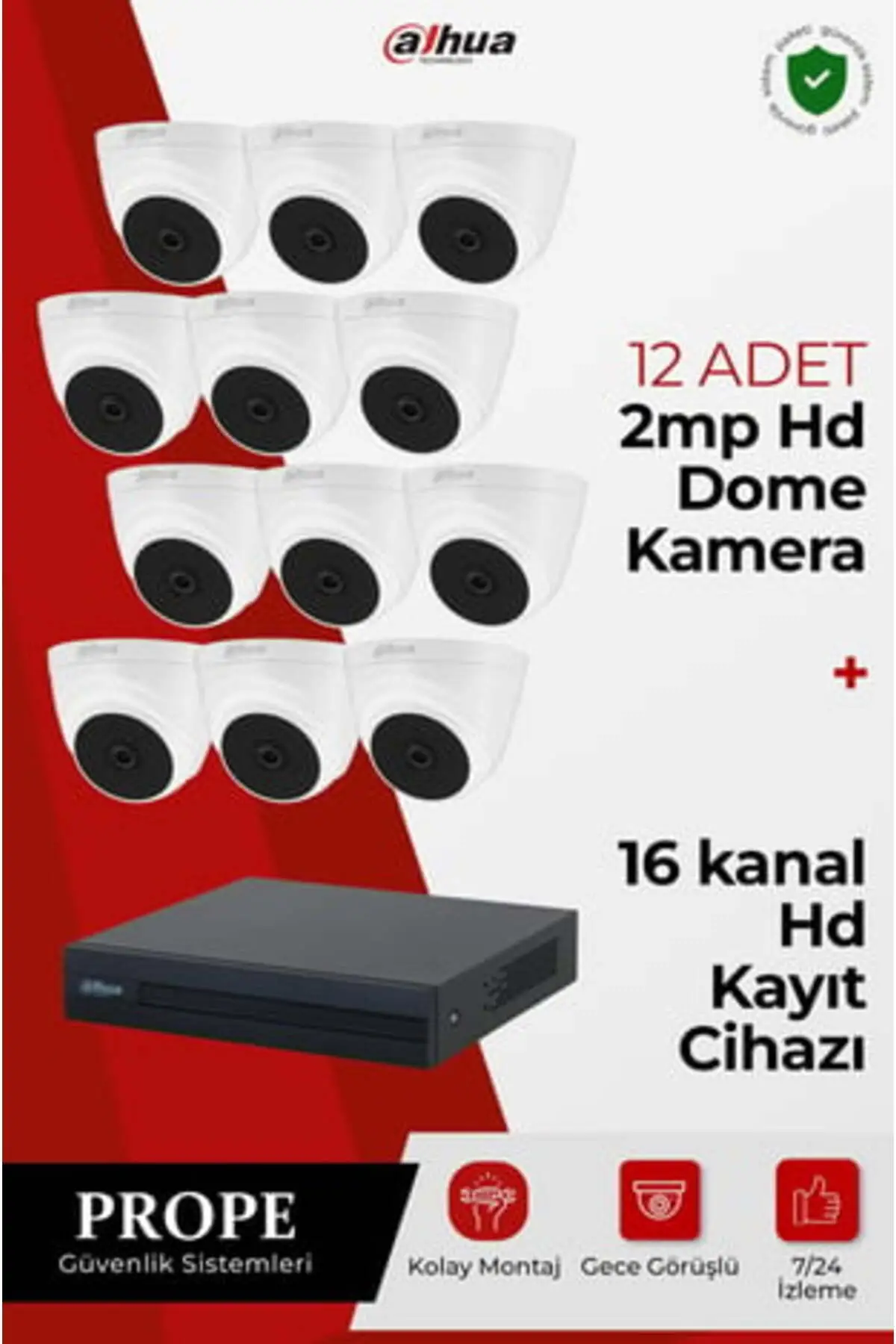 PG-DH12C00001HD-12ST 12 Kameralı Hd Sistem Paketi