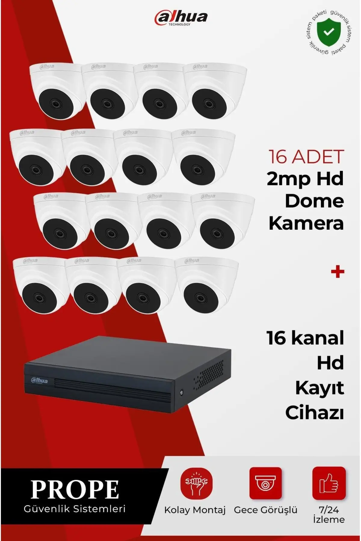 PG-DH16C00001HD-16ST 16 Kameralı Hd Sistem Paketi