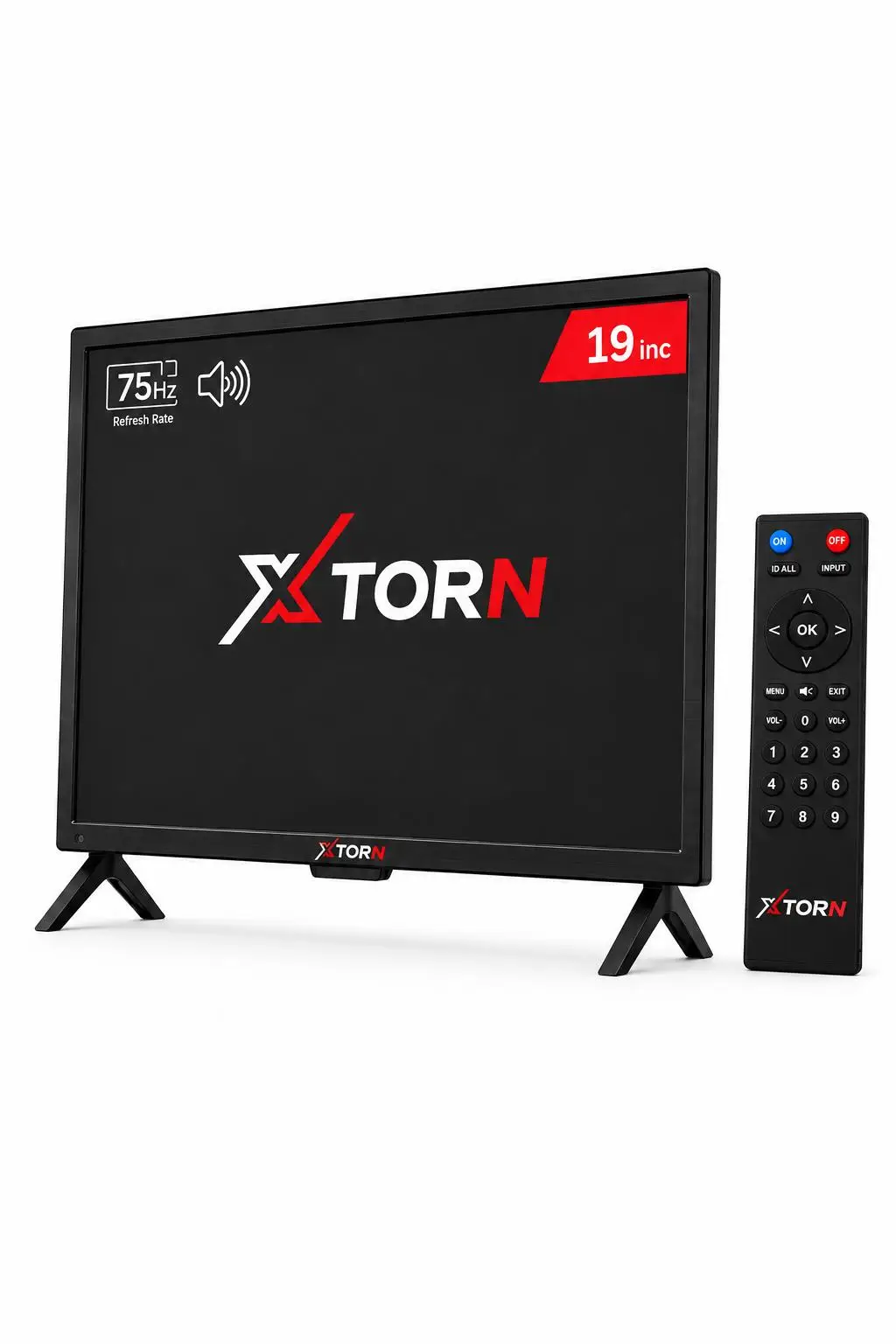 TORN 19" Sesli Uzaktan Kumandalı 75Hz 5ms HDMI VGA Geniş Ekran Monitör