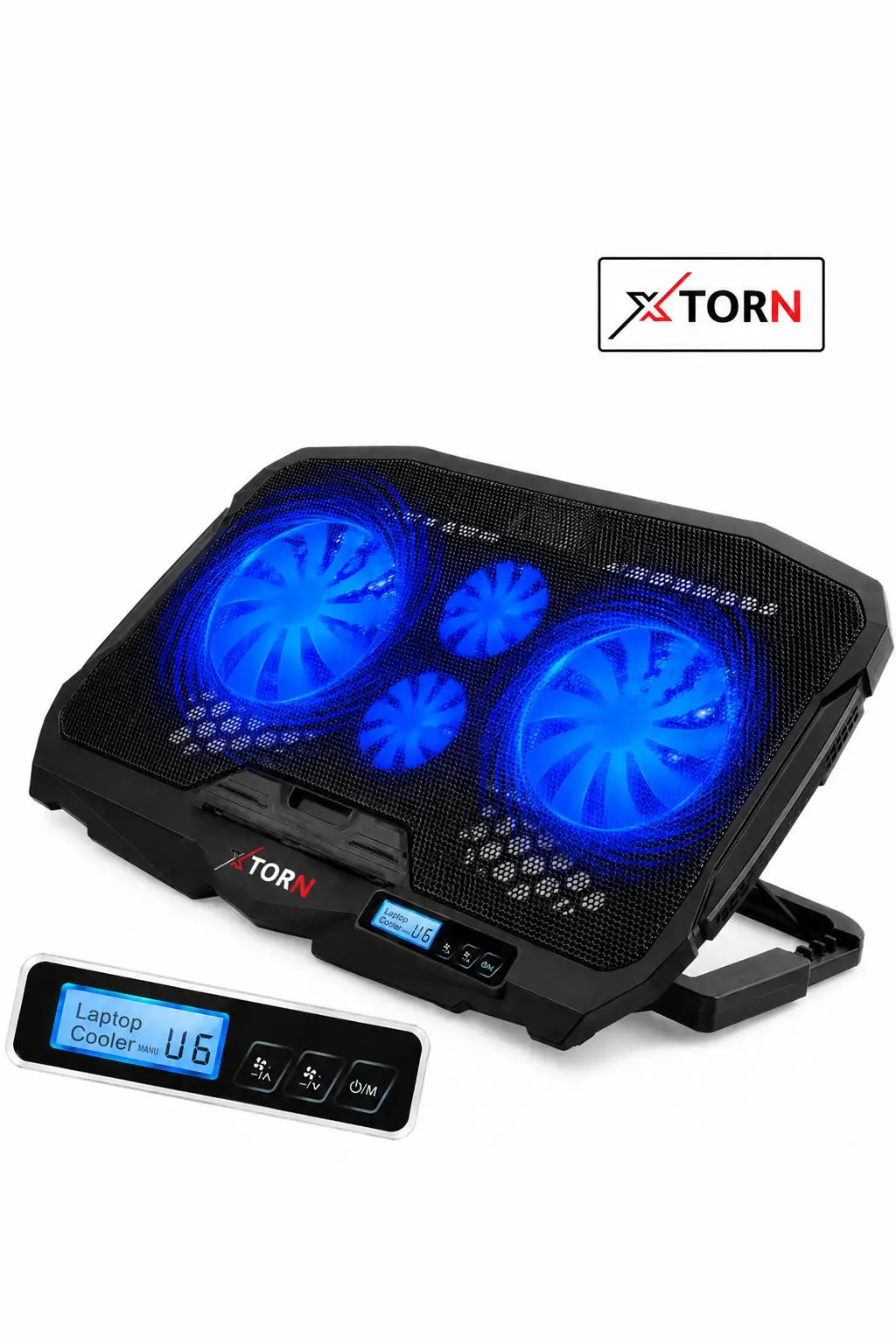 TORN Laptop Soğutucu 4 Fanlı Lcd Kontrol Panel Ayarlanabilir Dizüstü Bilgisayar Soğutma Fanı